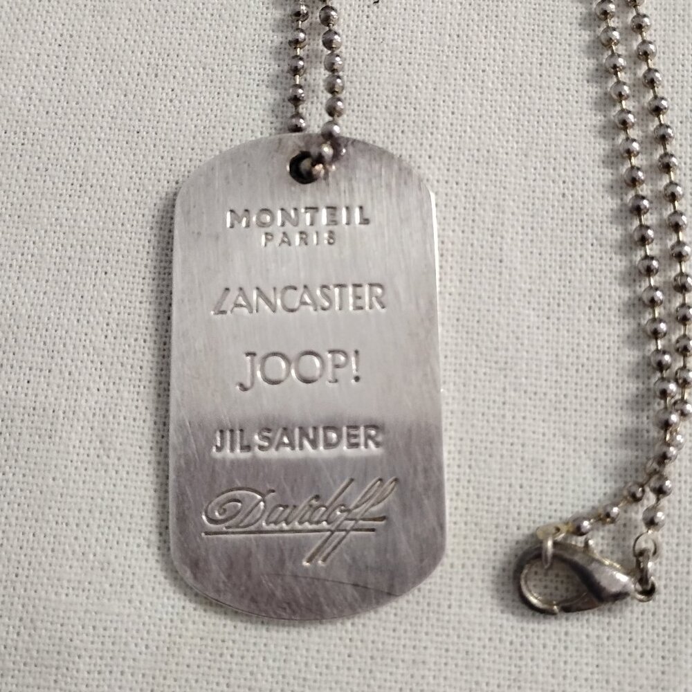 ❤️LANCASTER GROUP Employee Dog Tag MONTEIL PARIS JOOP! JIL SANDER DAVIDOFF